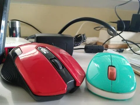Wireless mouse Stock Photos