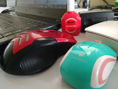 Wireless mouse Stock Photos
