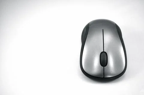 Wireless mouse - right side 스톡 사진