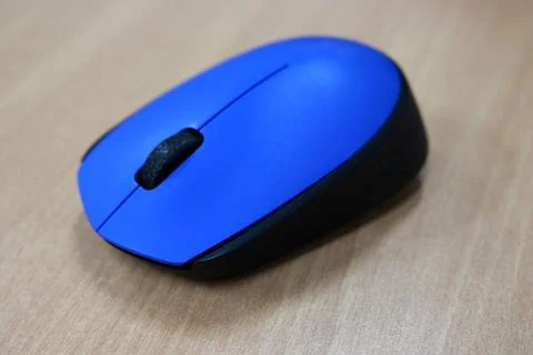 Wireless mouse, usually used for laptops or computers Stock Photos