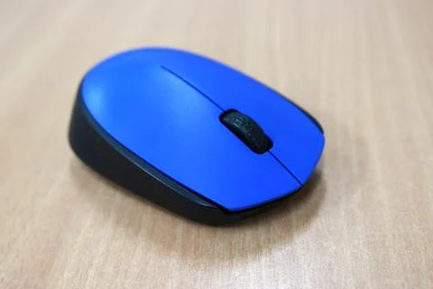 Wireless mouse, usually used for laptops or computers Stock Photos