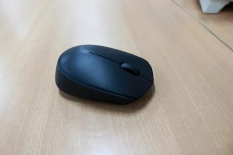 Wireless mouse, usually used for laptops or computers Stock Photos