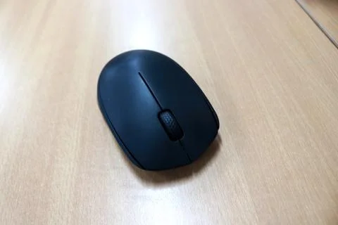 Wireless mouse, usually used for laptops or computers Stock Photos