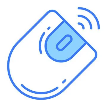 Wireless mouse vector design in trendy style, computer accessory icon 스톡 일러스트
