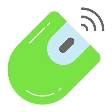 Wireless mouse vector design in trendy style, computer accessory icon Illustrazione stock