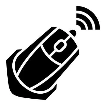 Wireless Mouse Vector Icon Design Illustration Stock Illustration