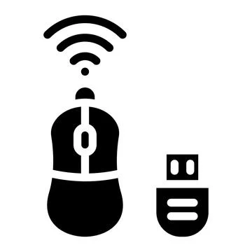 Wireless mouse Vector Icon Design Illustration Stock Illustration