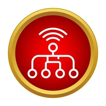 Wireless network connection icon for cloud computing services Stock-Illustration