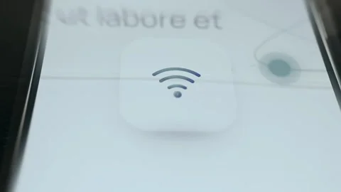 Wireless Network Icon - Portrait Technology View Stock Footage 336408440