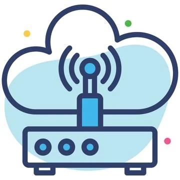 Wireless network Icon. User interface Vector Illustration, As a Simple Vect.. Stock Illustration