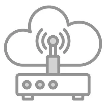 Wireless network Icon. User interface Vector Illustration, As a Simple Vect.. Stock Illustration