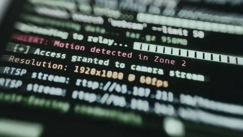 Wireless Network Nodes Interactive Digital Display Stock Footage 336365508