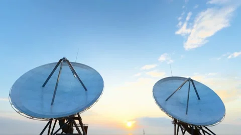 Wireless Network Radar Communication Facilities Stock Footage 234248730