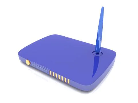 Wireless network router. Stock Illustration