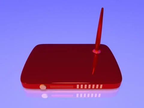 Wireless network router. Stock Illustration
