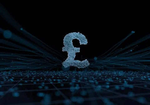 Wireless network, smart technology, data, electronic technology, currency symbol 스톡 일러스트