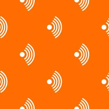 Wireless network symbol pattern seamless Illustrazione stock