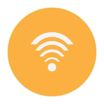 Wireless Network Symbol of wifi icon, vector illustration. Illustrazione stock