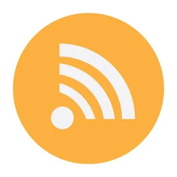 Wireless Network Symbol of wifi icon, vector illustration. Stock Illustration