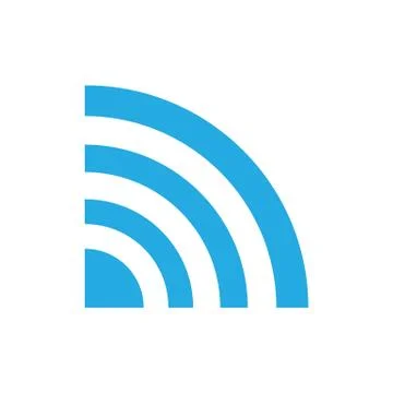 Wireless Network Symbol of wifi icon, vector illustration. Stock Illustration