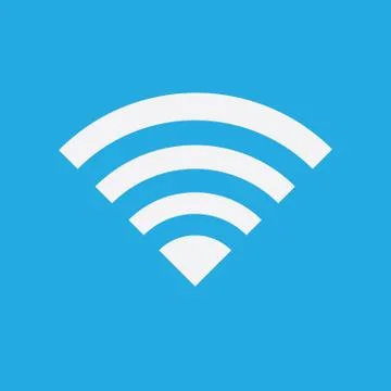 Wireless Network Symbol of wifi icon, vector illustration. Stock Illustration