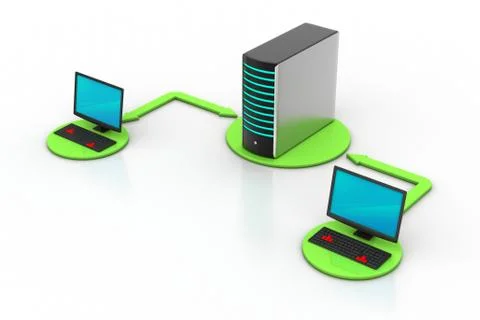 Wireless networking system Free Stock Illustration