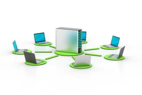 Wireless networking system Grats Stockgrafik