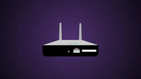 Wireless networking system Wi-Fi Reuters icon abstract design illustration .. Stock Illustration