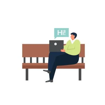 Wireless networking technology, vector flat isolated illustration イラスト素材