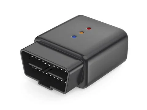 Wireless OBD2 car diagnostic device Stockillustratie