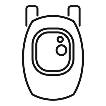 Wireless outdoor security camera providing reliable home protection and pea.. 스톡 일러스트