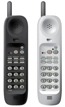 Wireless phone. Stock Illustration