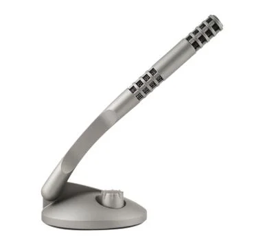 Wireless plastic microphone transmitter isolated Stock Photos
