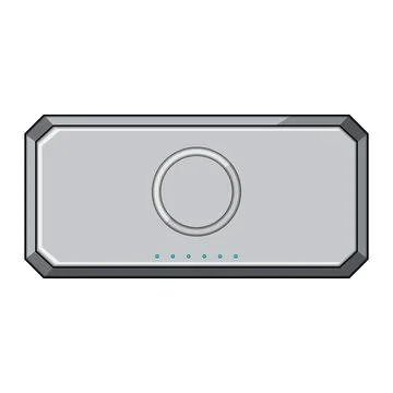 Wireless portable charger device supplying modern power Stock Illustration