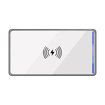 Wireless power transfer device charging technology Stock Illustration