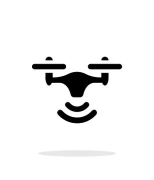 Wireless quadcopter simple icon on white background Stock Illustration