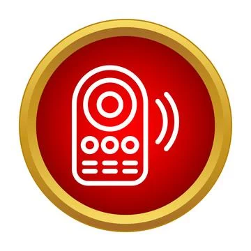 Wireless remote control icon transmitting signal concept Stock Illustration