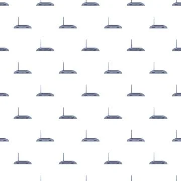 Wireless router devices forming seamless technology pattern Stock Illustration