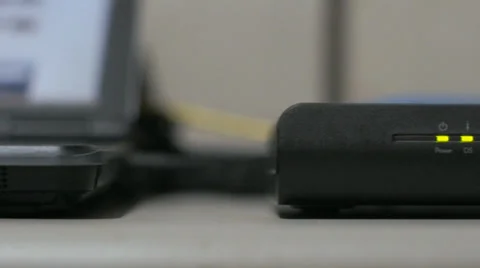 Wireless router Stock Footage 35556586