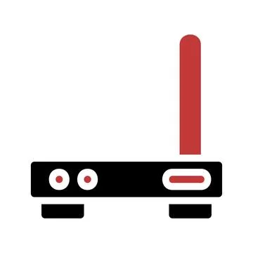 Wireless Router Icon. Network Connectivity Symbol. Stock Illustration