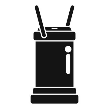 Wireless router icon symbolizing internet network connection Stock Illustration