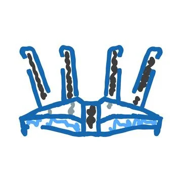 Wireless router icon symbolizing internet connectivity and network Stock Illustration
