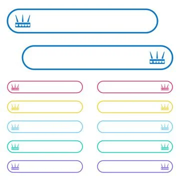 Wireless router icons in rounded color menu buttons Stock Illustration