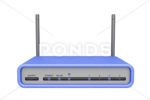 Wireless router Stock Illustration