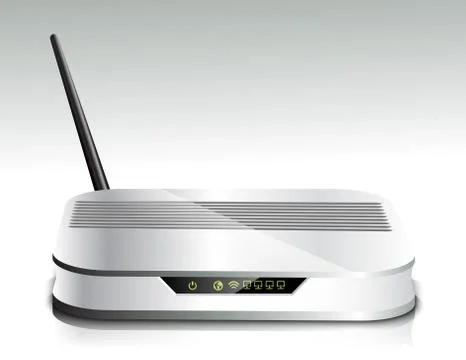 Wireless router Stock Illustration