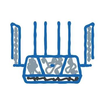 Wireless router with multiple antennas providing internet connection Stock Illustration