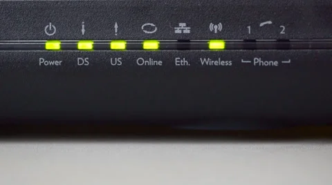 Wireless router operation Stock Footage 36526783