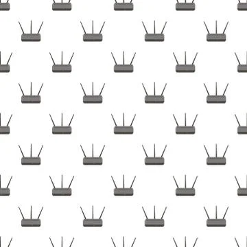 Wireless router pattern イラスト素材