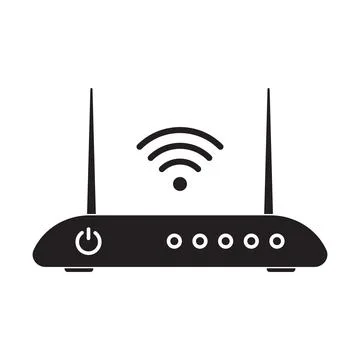 Wireless router repeater icon vector for graphic design, logo, web site, soci Illustrazione stock