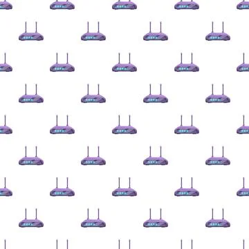 Wireless router seamless pattern creating network background イラスト素材